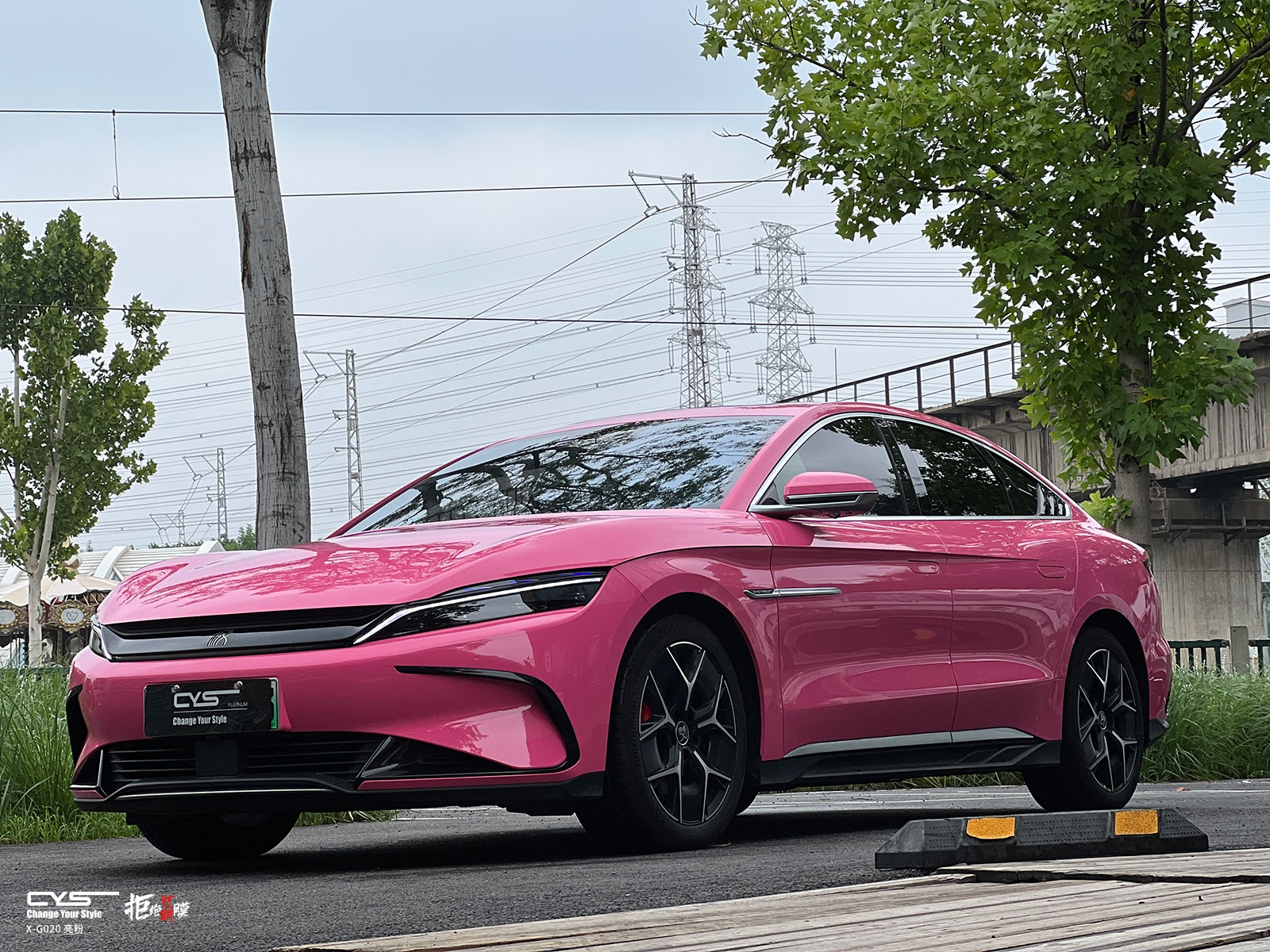 CYS X-G020亮粉 比亚迪汉车友改色案例 CYS X-G020亮粉 比亚迪汉车友改色案例
