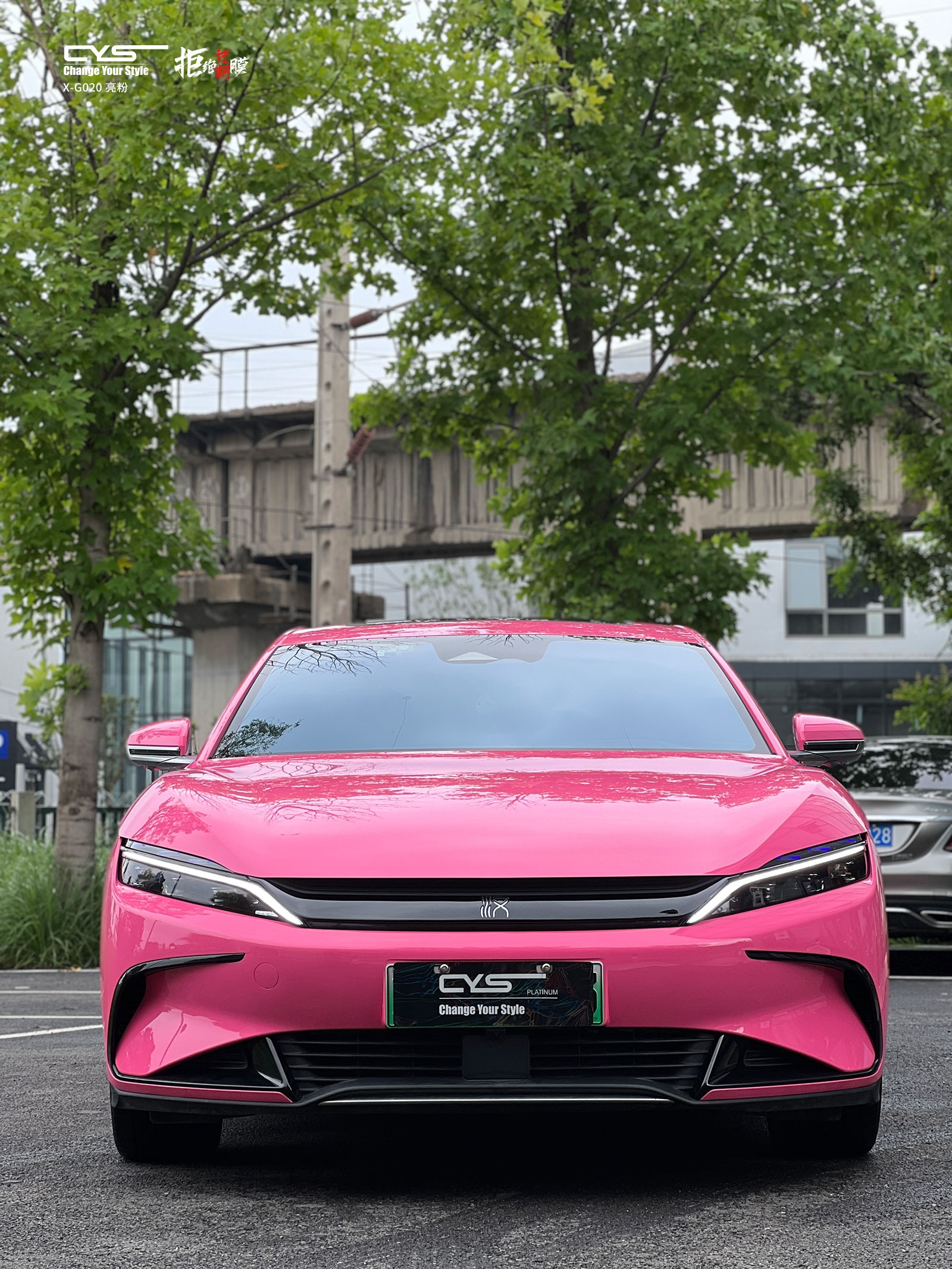 CYS X-G020亮粉 比亚迪汉车友改色案例 CYS X-G020亮粉 比亚迪汉车友改色案例
