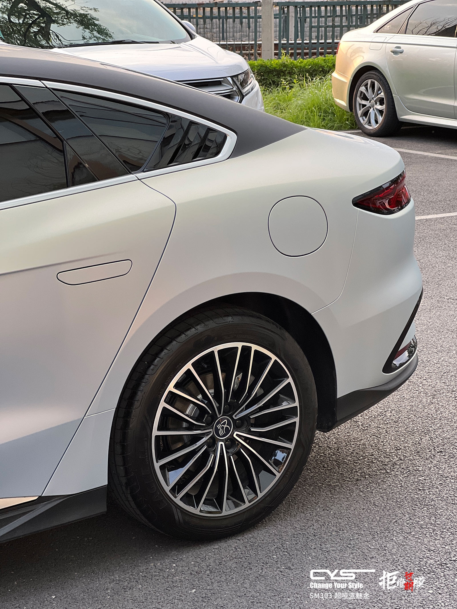 CYS SM303超哑蓝魅金 | 比亚迪汉车友改色案例 CYS SM303超哑蓝魅金 | 比亚迪汉车友改色案例